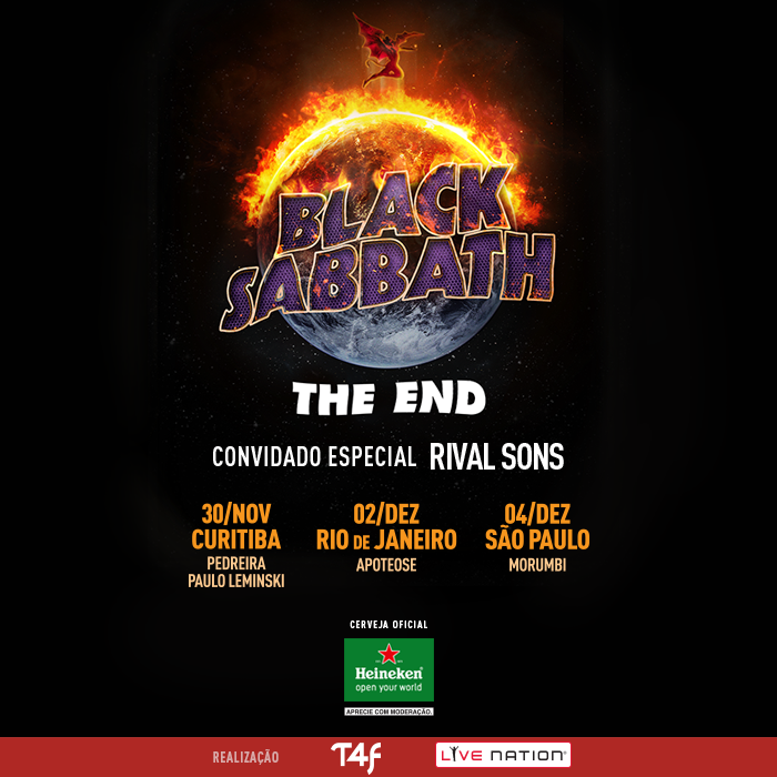 Imagem de divulgao Black Sabbath no Brasil 2016