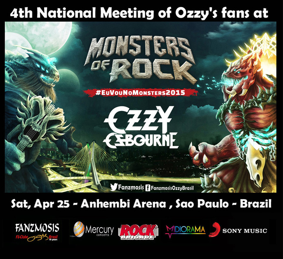 4 Encontro Nacional do Fanzmosis e Ozzy Tour no Monsters Of Rock SP